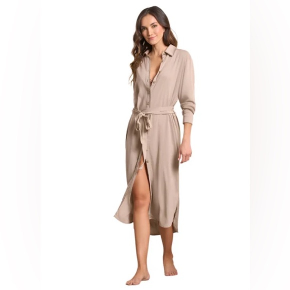Maaji Beige Shirtdress, Size Medium